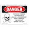 Signmission OSHA Sign, 18" Height, 24" Width, Aluminum, Pesticide Storage Hazardous, Landscape, 1824-L-1526 OS-DS-A-1824-L-1526 - alternate 1